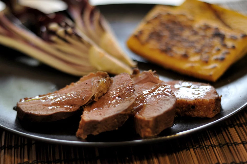 Magrets de canard marinés à la moutarde et au miel Image