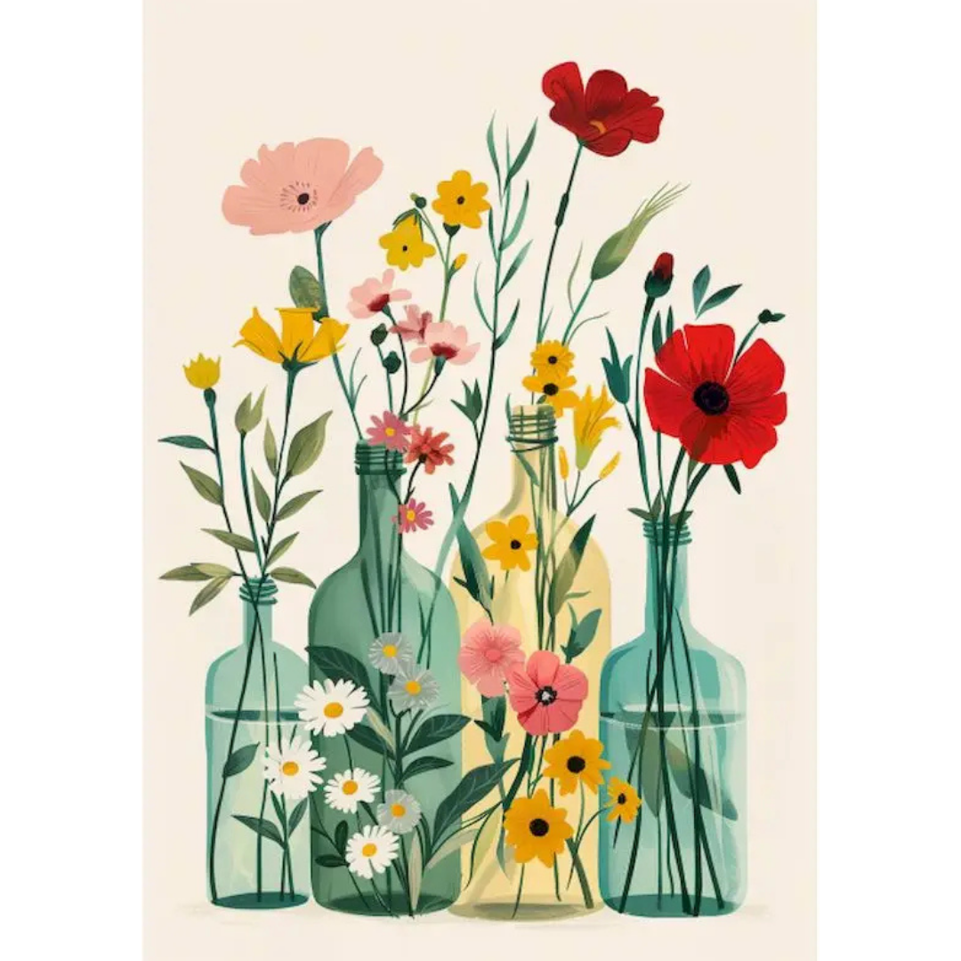 Fleurs des Champs - Kit de peinture par numéros