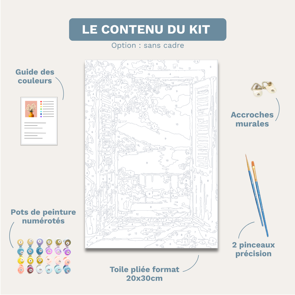 Santorin - Kit de peinture par numéros