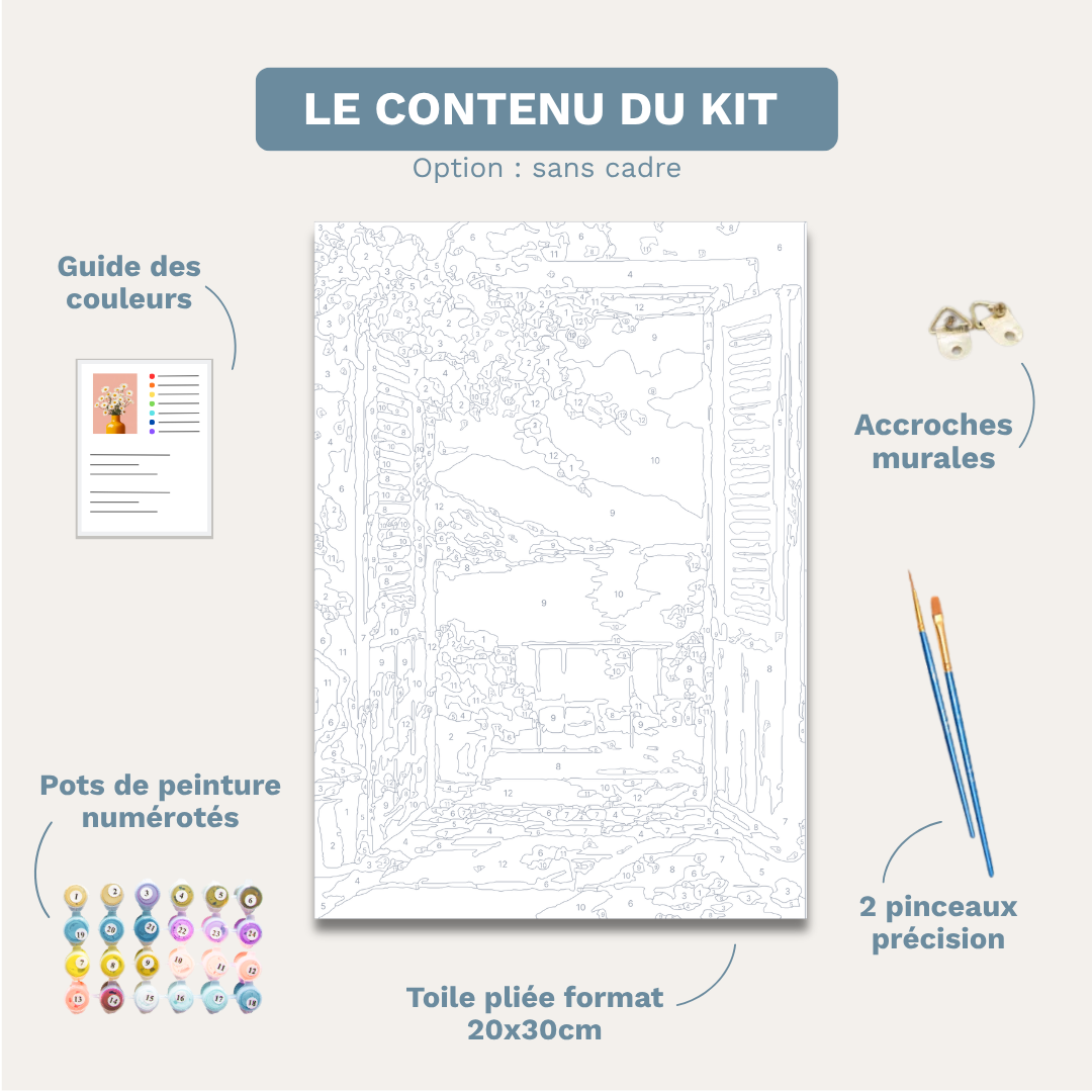 Santorin - Kit de peinture par numéros