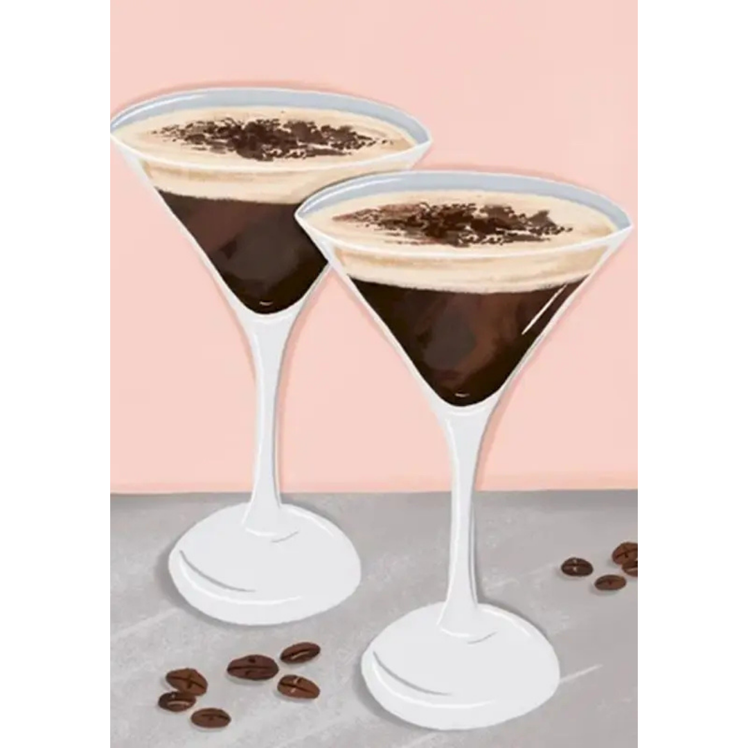 Espresso Martini - Kit de peinture par numéros