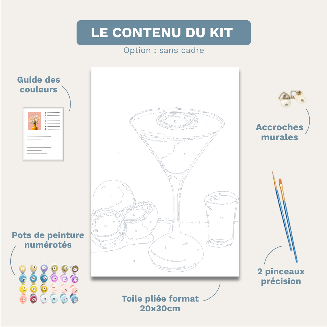 P*rnstar Martini - Kit de peinture par numéros