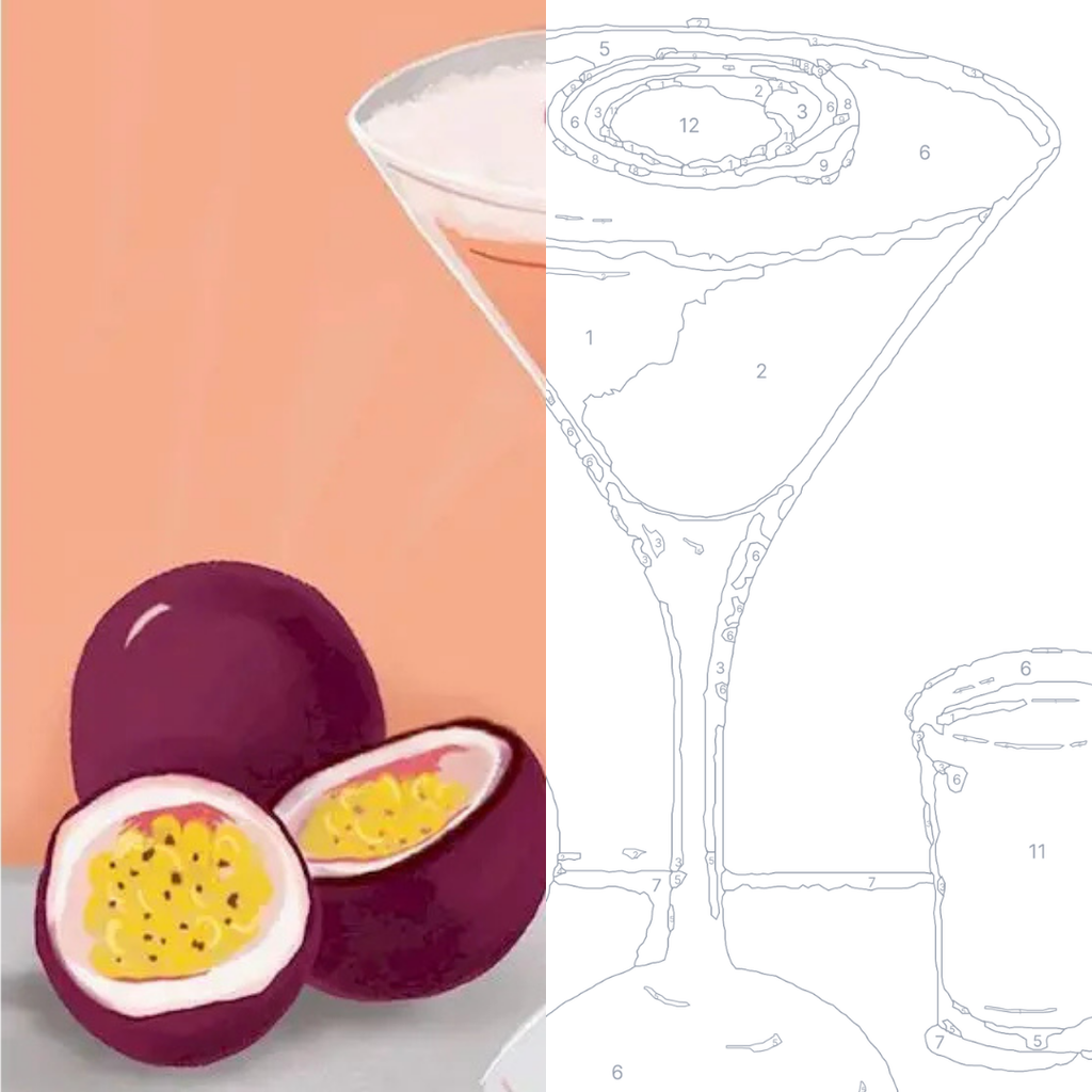 P*rnstar Martini - Kit de peinture par numéros