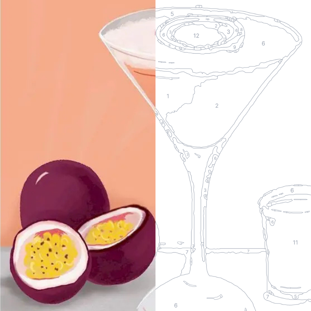 P*rnstar Martini - Kit de peinture par numéros