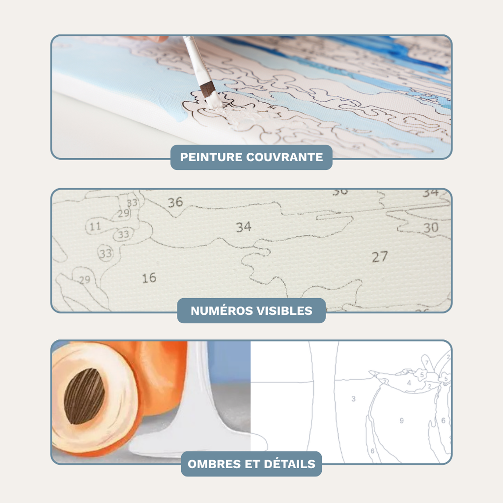 Peach Bellini - Kit de peinture par numéros